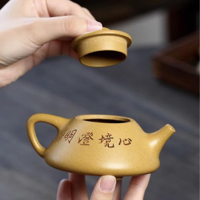 Bamboo Yixing Teapot, Yellow Duanni Clay, Li Xiao Lu 160ml - Shanghai Teas