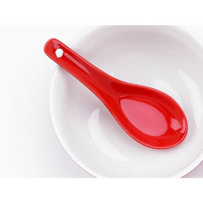 'Double Happiness' Chinese Red Wedding Set: 2 Gaiwans, Bowls, Chopsticks, Spoons & 1 Tray - Shanghai Teas