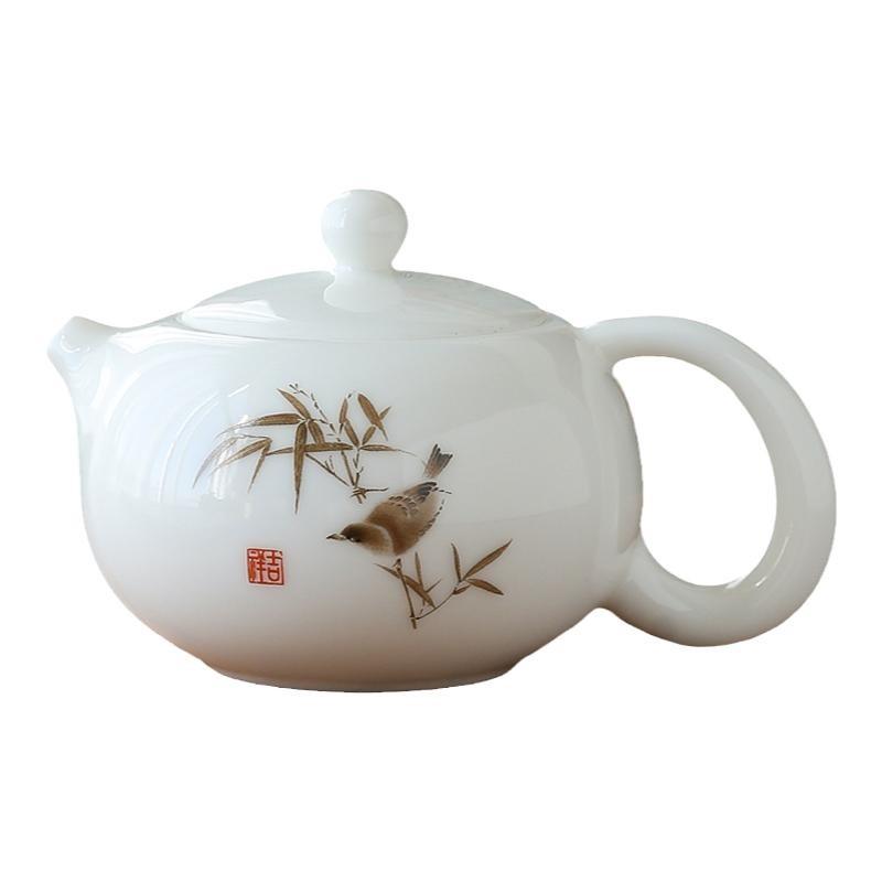 Flower & Bird Xishi Teapot, 300ml - Shanghai Teas