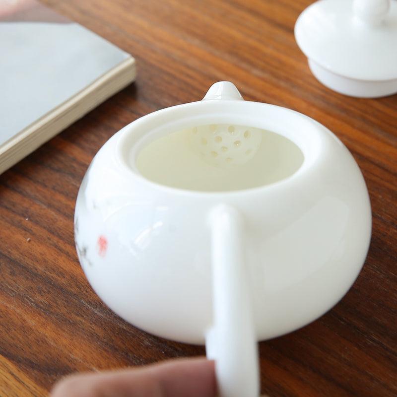 Flower & Bird Xishi Teapot, 300ml - Shanghai Teas