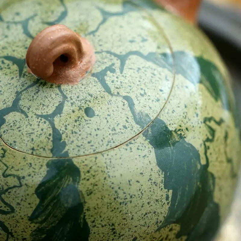 Lao Watermelon Handmade Yixing Teapot 210ml - Shanghai Teas