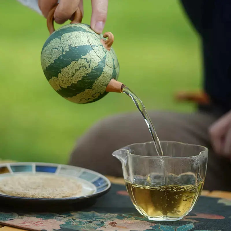 Lao Watermelon Handmade Yixing Teapot 210ml - Shanghai Teas