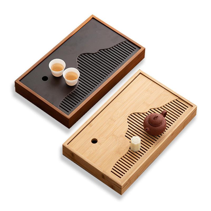 Modern Bamboo Gongfu Tea Table - Small/Medium Size & 2 Colours - Shanghai Teas