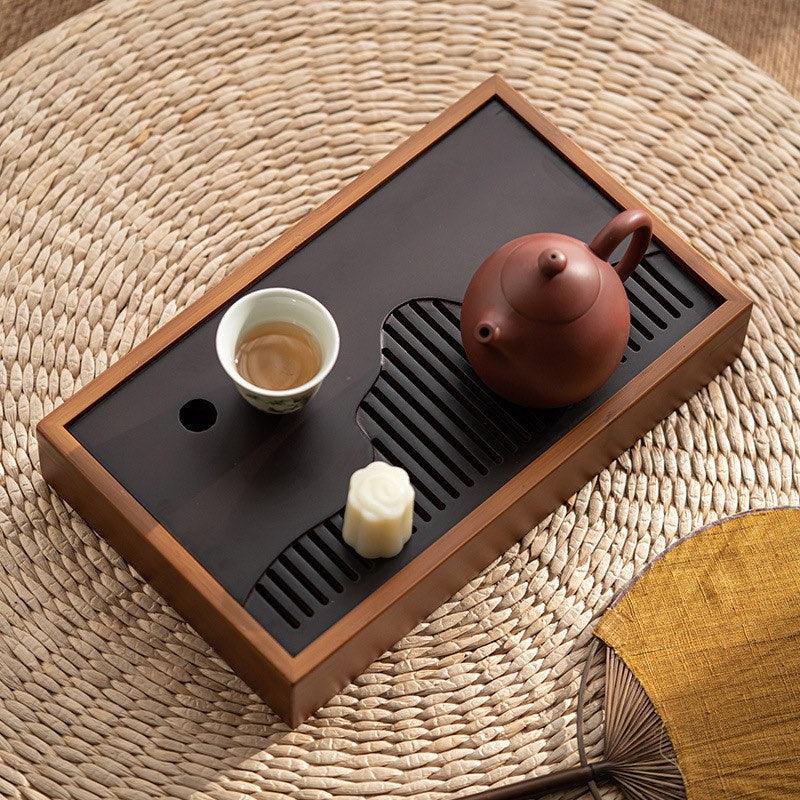 Modern Bamboo Gongfu Tea Table - Small/Medium Size & 2 Colours - Shanghai Teas