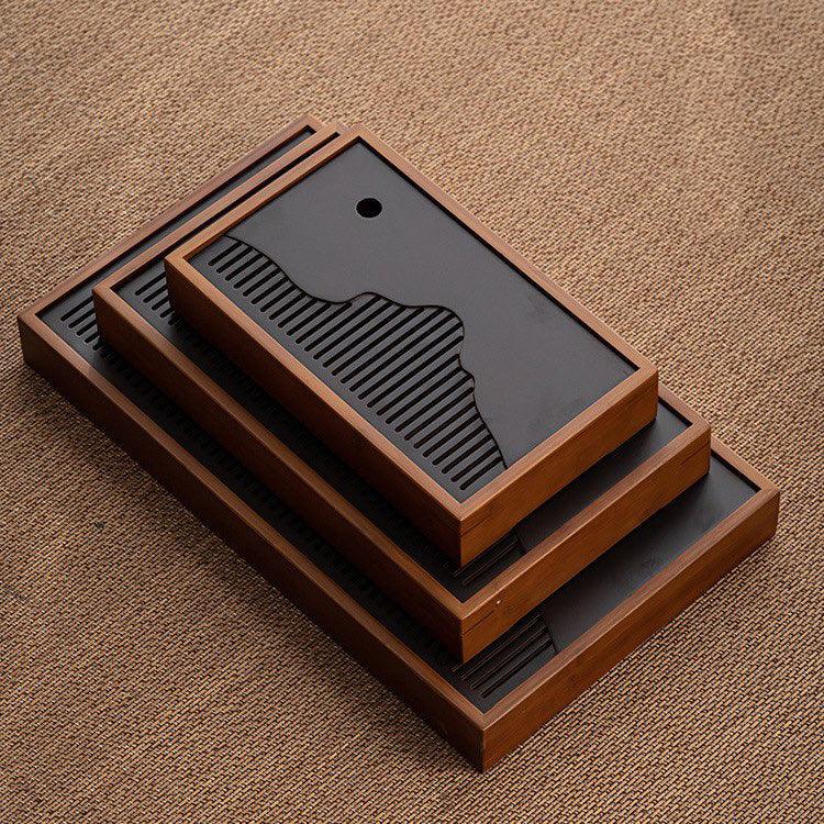 Modern Bamboo Gongfu Tea Table - Small/Medium Size & 2 Colours - Shanghai Teas
