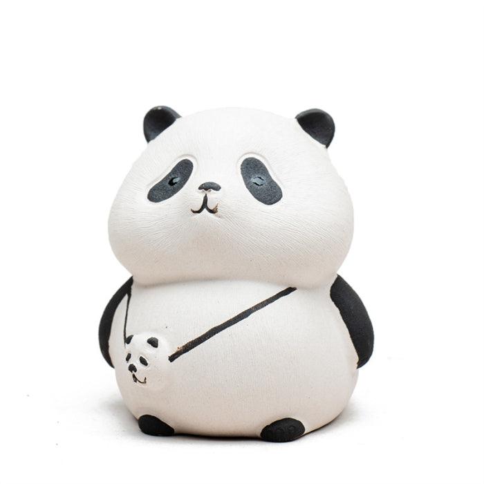 Panda Tea Pet, White Yixing Clay Panda Figurine - Shanghai Teas