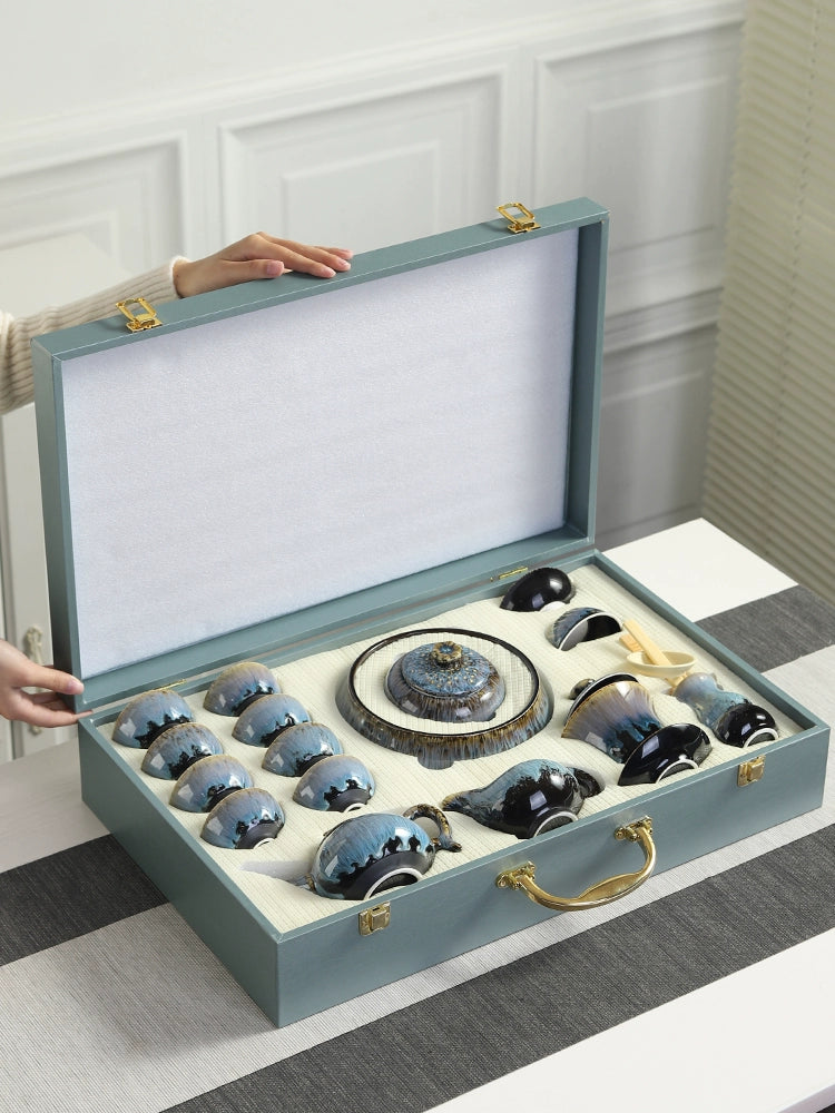 Tianmu Glaze Gong Fu Tea Set - Shanghai Teas