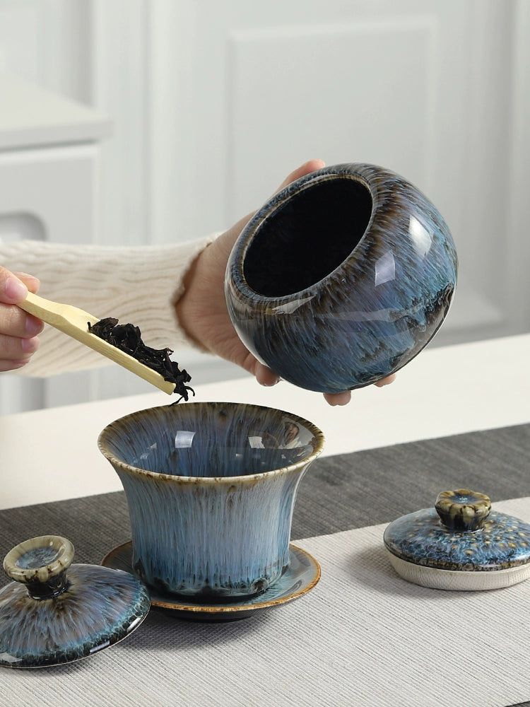 Tianmu Glaze Gong Fu Tea Set - Shanghai Teas