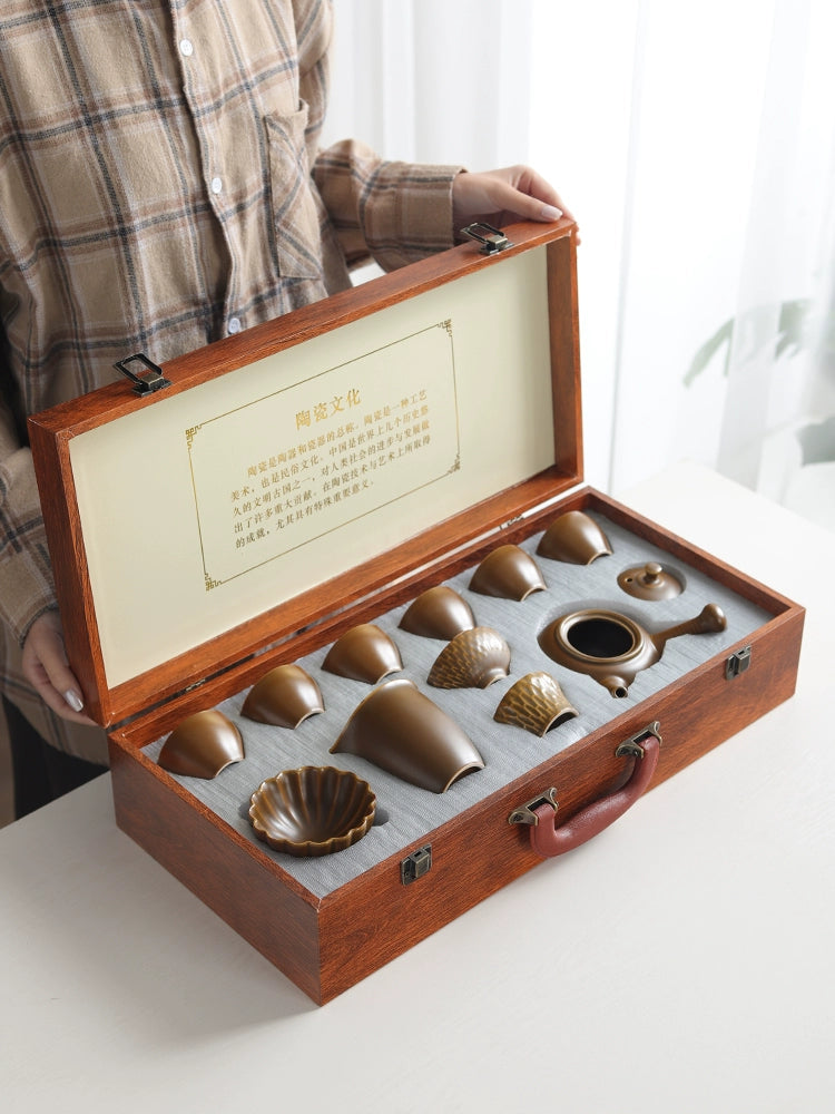 Traditional Gonf Fu Tea Set, Light and Simple Handheld Pot - Shanghai Teas