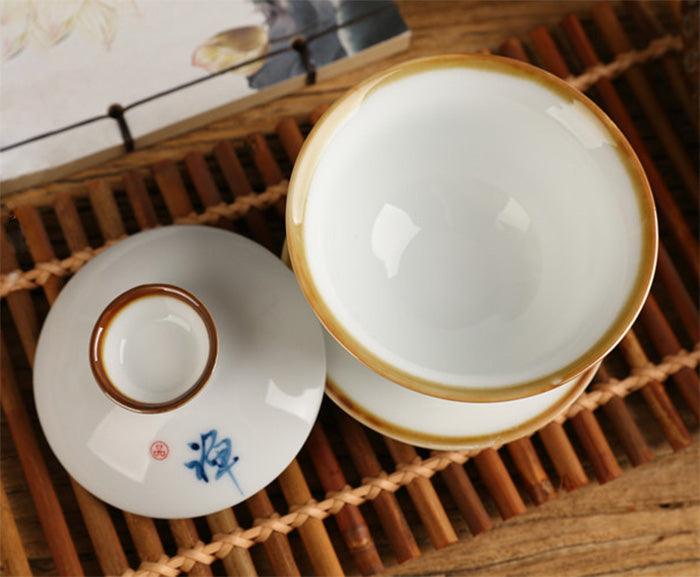 'Vintage Meditation' Chinese Gaiwan Cup (120 ml / 4.1 oz) - Shanghai Teas