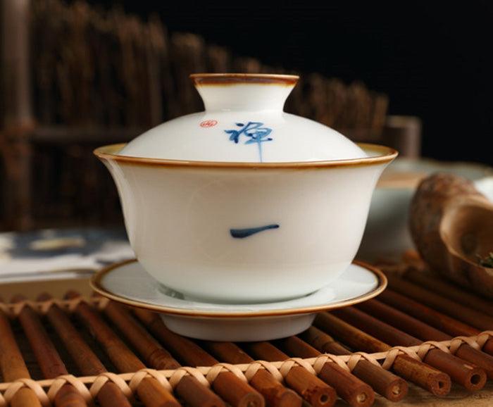 'Vintage Meditation' Chinese Gaiwan Cup (120 ml / 4.1 oz) - Shanghai Teas