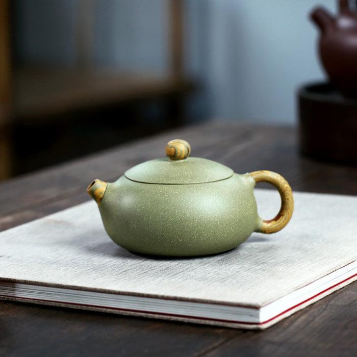 Yixing Tea Set with Pitcher & 2 Cups in Gift Box, Dou Qing Clay - Shanghai Teas
