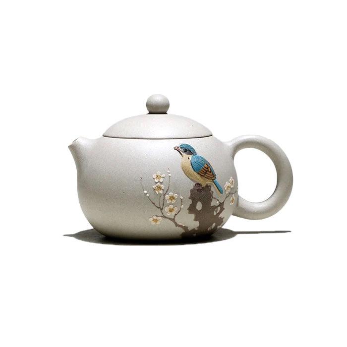 Yixing Teapot White Jade Duan Ni Clay Yaowen Xu 250ml - Shanghai Teas