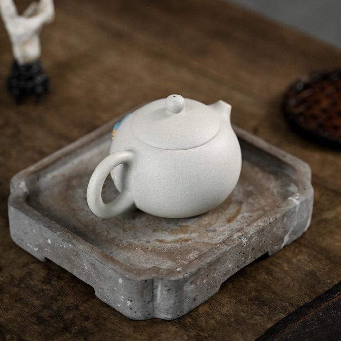 Yixing Teapot White Jade Duan Ni Clay Yaowen Xu 250ml - Shanghai Teas
