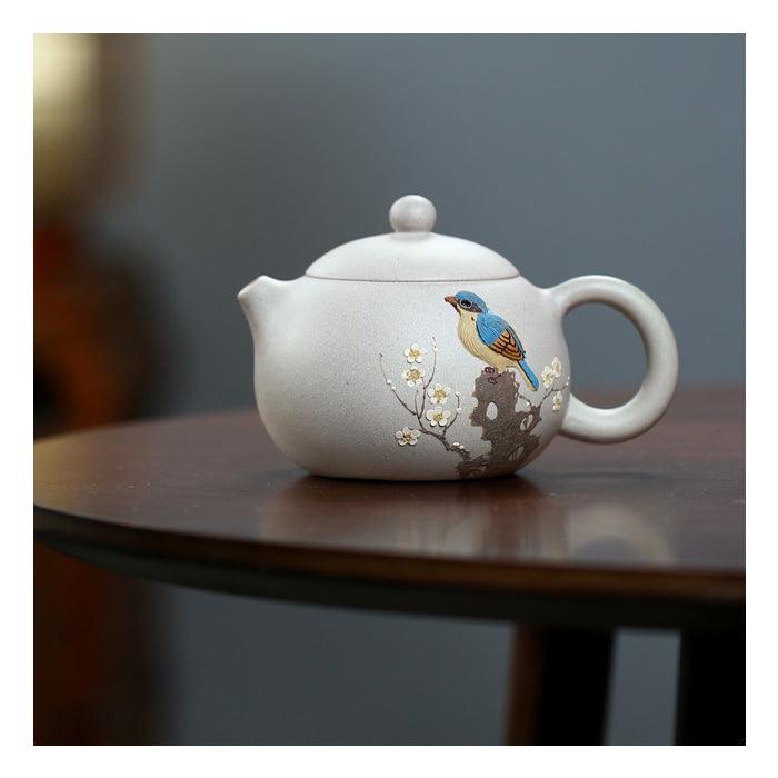 Yixing Teapot White Jade Duan Ni Clay Yaowen Xu 250ml - Shanghai Teas