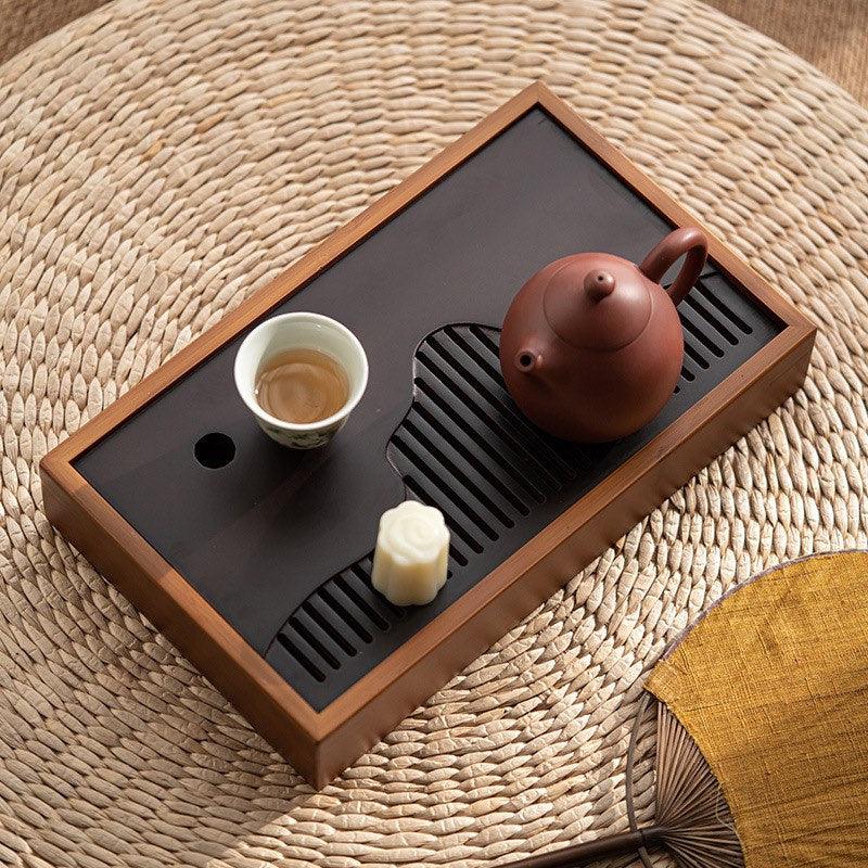 Modern Bamboo Gongfu Tea Table - Small/Medium Size & 2 Colours