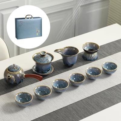 Tianmu Glaze Gong Fu Tea Set