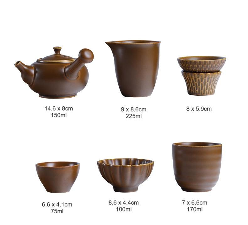 Traditional Gonf Fu Tea Set, Light and Simple Handheld Pot