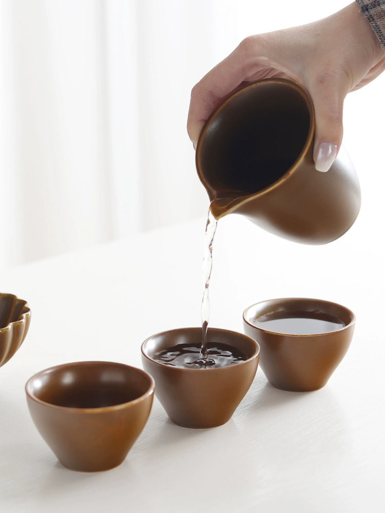 Traditional Gonf Fu Tea Set, Light and Simple Handheld Pot